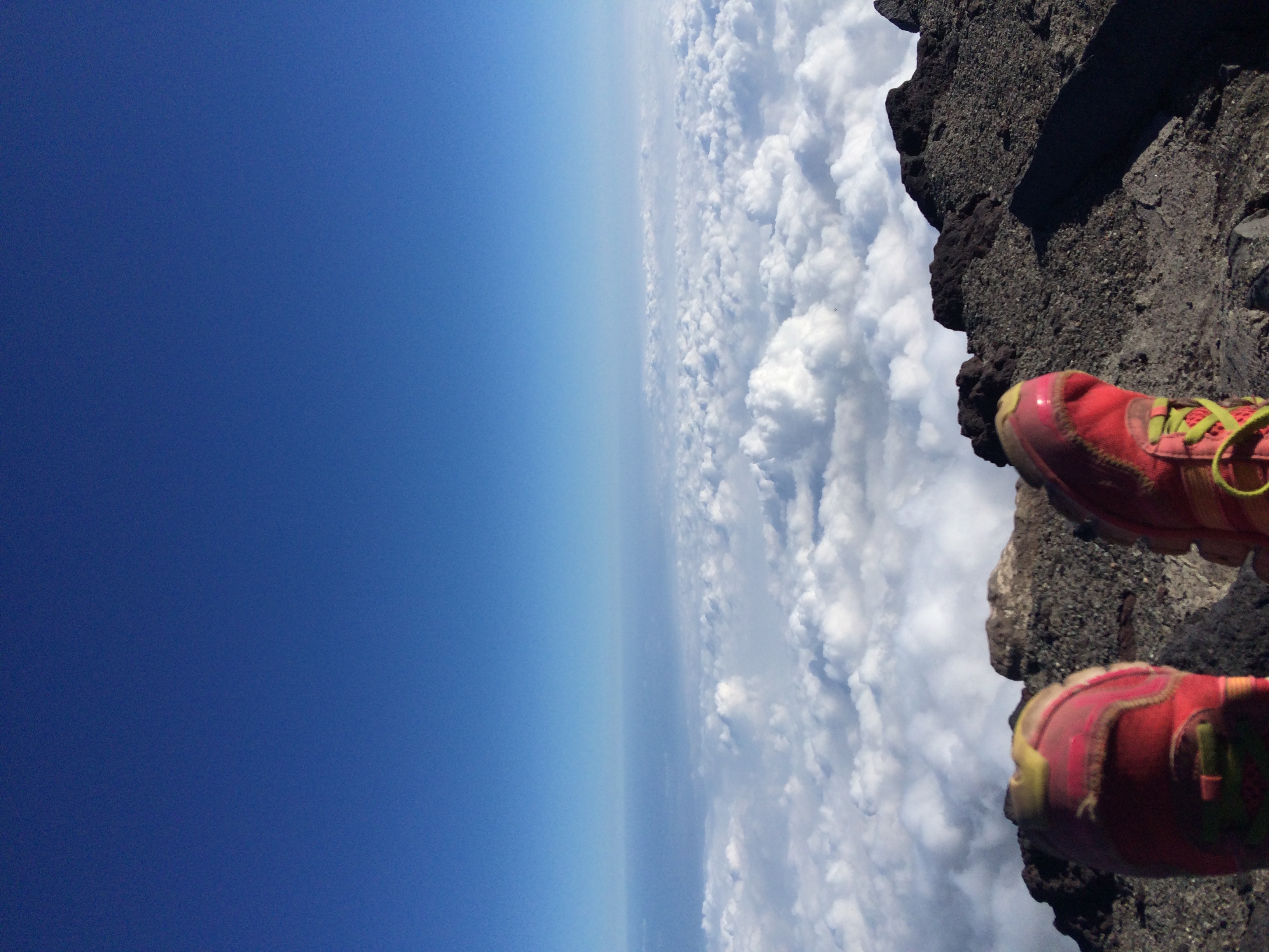 And this happened...Before we knew it we were above the clouds and everything felt and looked unreal.