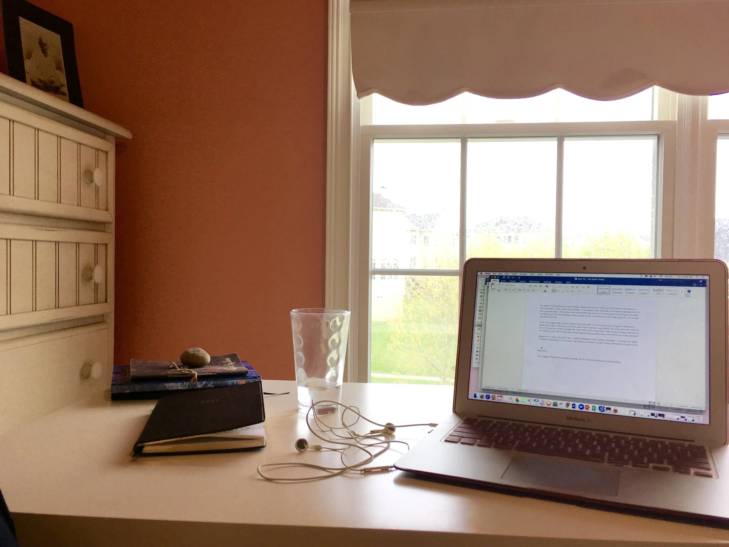 My new writing space in my tweenage bedroom (haha)