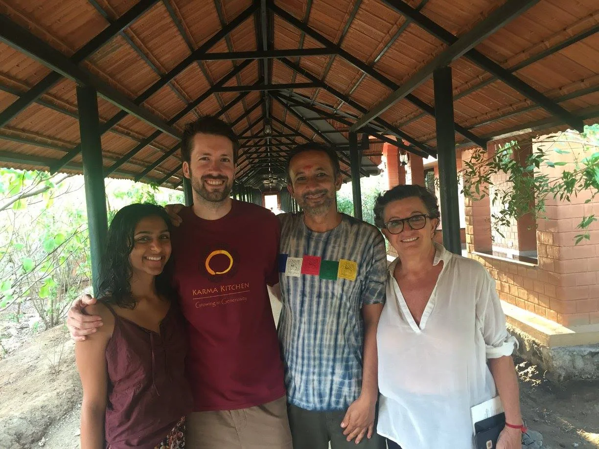 At Vaidygrama with old and new friends