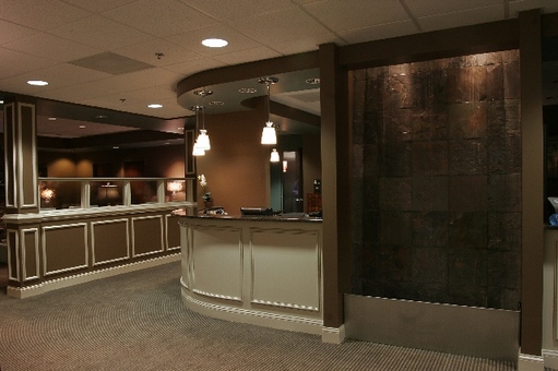  Reception Desk &amp; Water Wall 