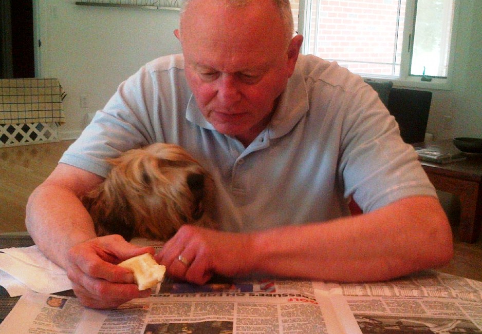 Rudi noodging for a pear 08-14-13.jpg