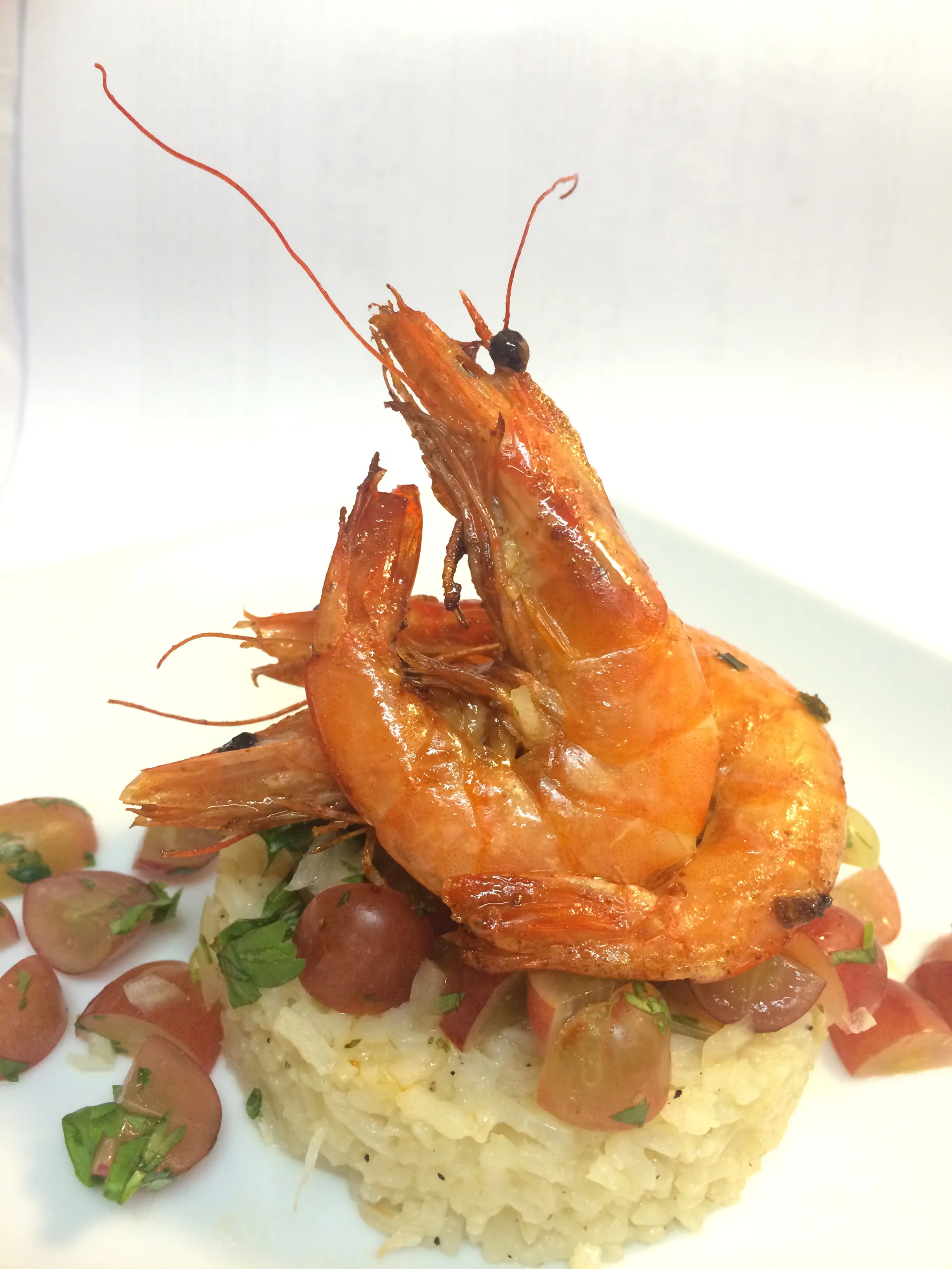 Garlic Sautéed Head-On Shrimp with Grape Pico Salsa - People En Español Festival