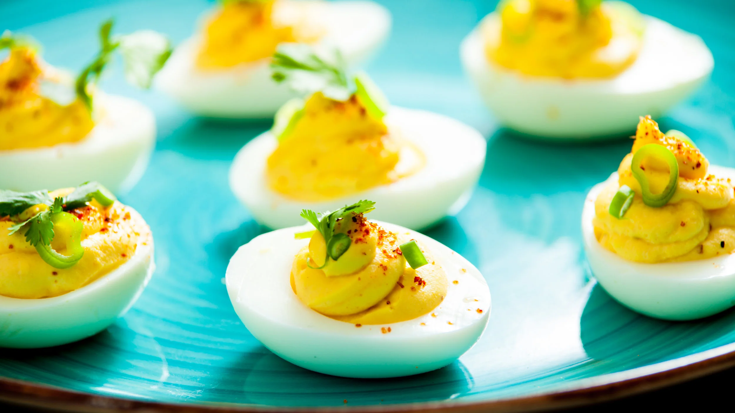Tajín Deviled Eggs