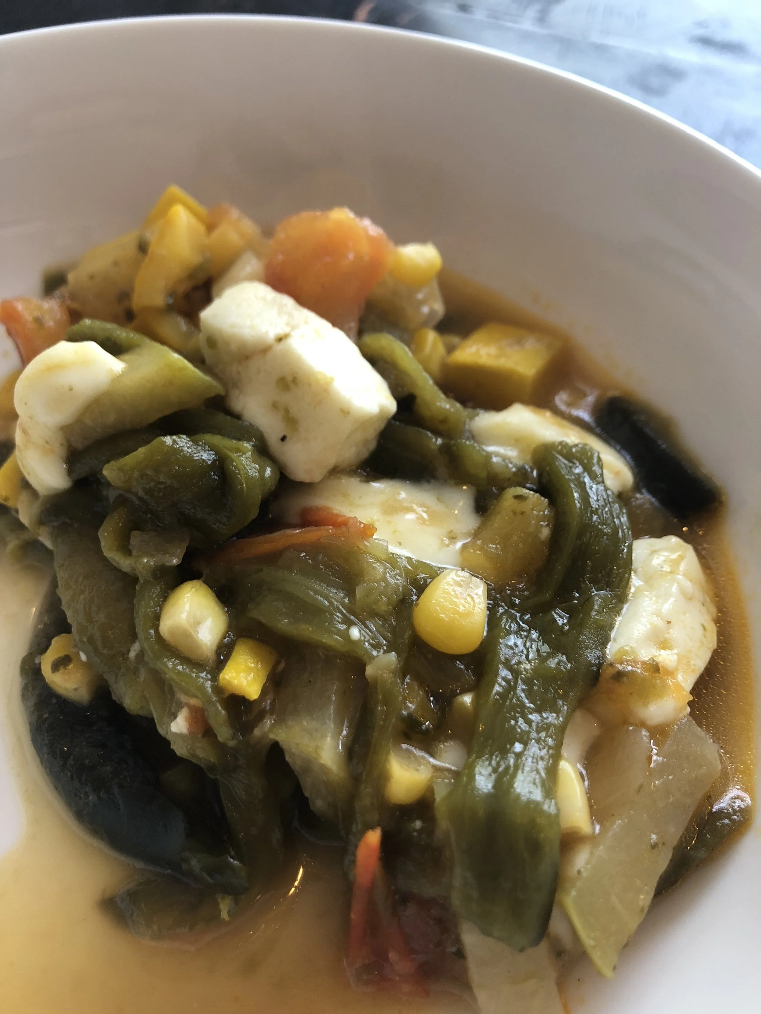 Zucchini and Poblano Colache