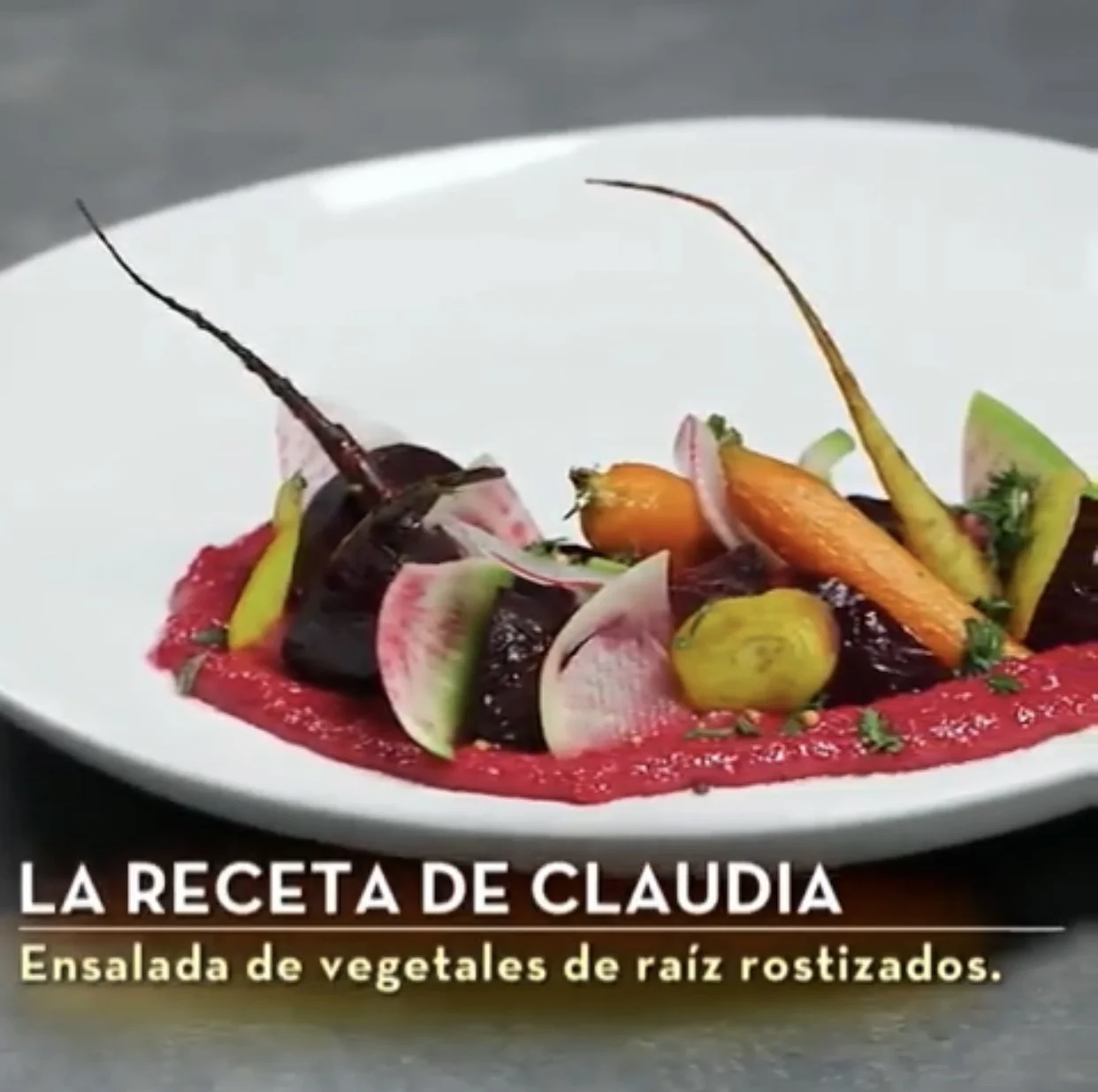 Ensalada de Vegetales de Raiz Rostizados