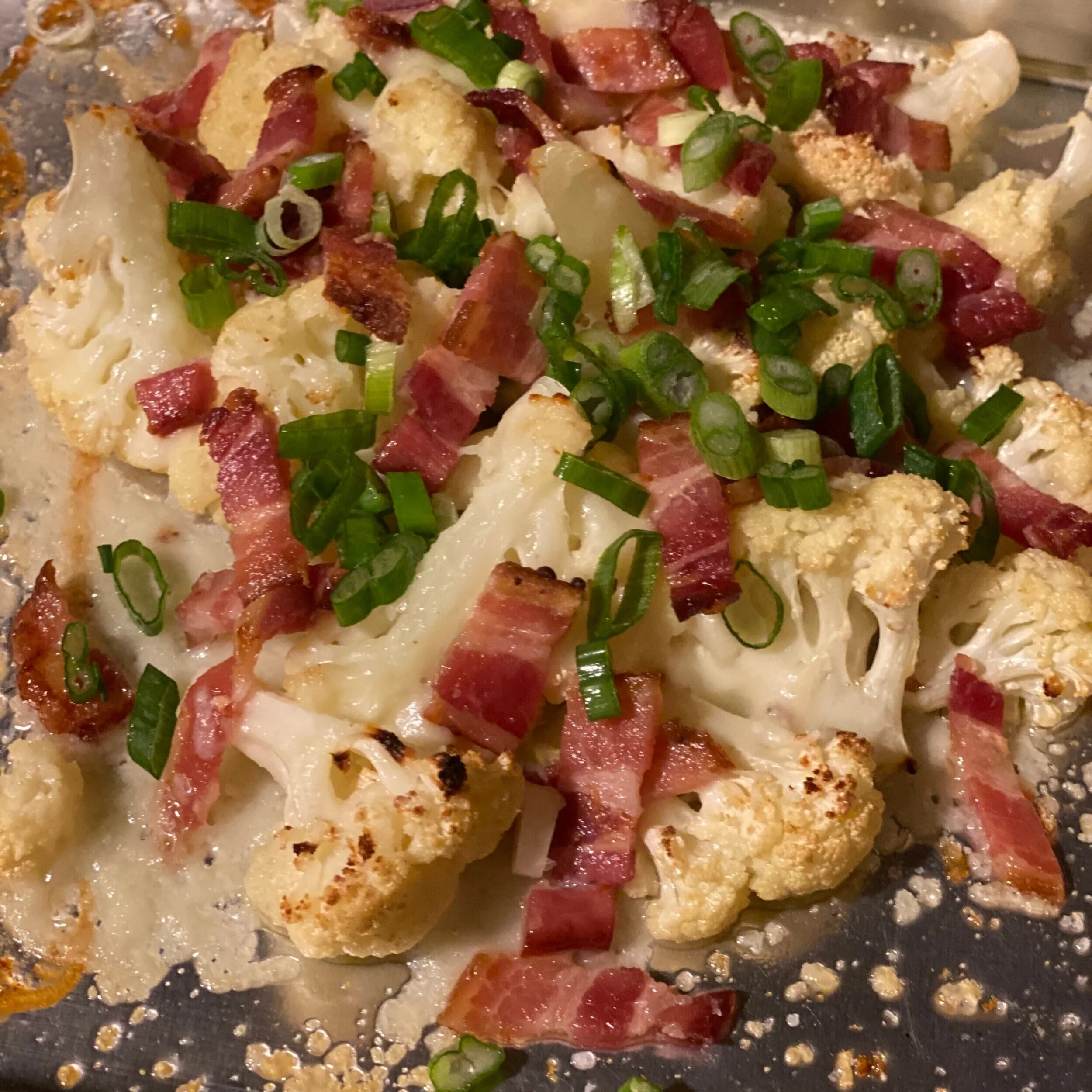 One-Pan Loaded Baked Cauliflower