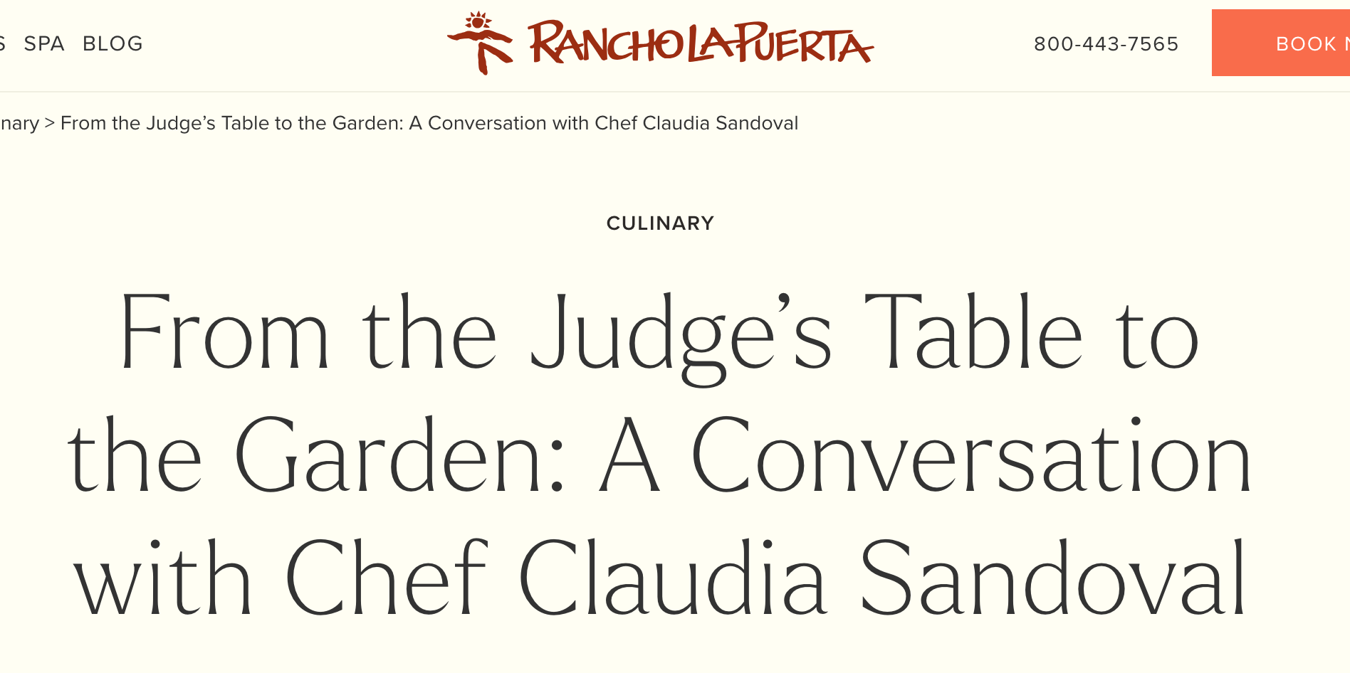 Chef Claudia's 3rd Year at Rancho La Puerta Culinary Week! 
