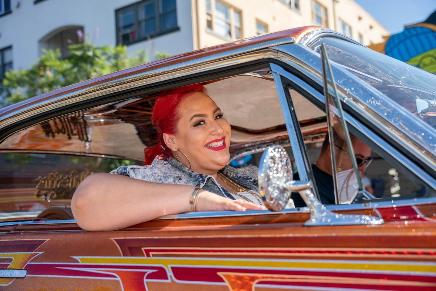 Host Claudia Sandoval in car.jpg