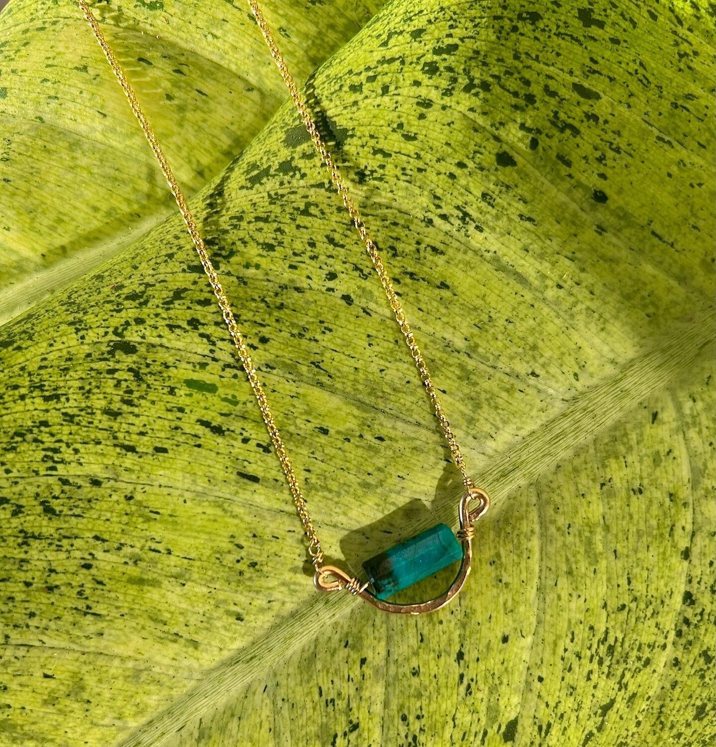 ✨✨ Two new pieces named after two epic surf spots&hellip; introducing the Croatan Jetty and Rodanthe necklaces. 

Croatan Jetty: Chrysocolla gemstone, 14K gold filled or Sterling Silver

Rodanthe: rainbow opals in 14K gold filled or Sterling Silver