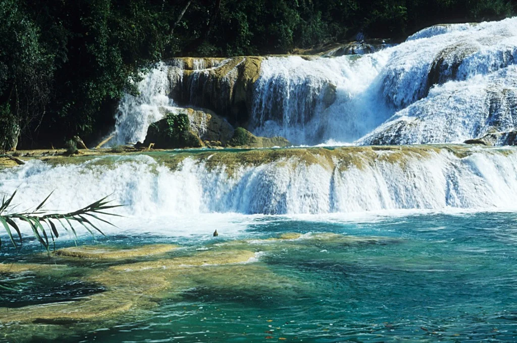 cascadas de agua azul - source: taringa.net