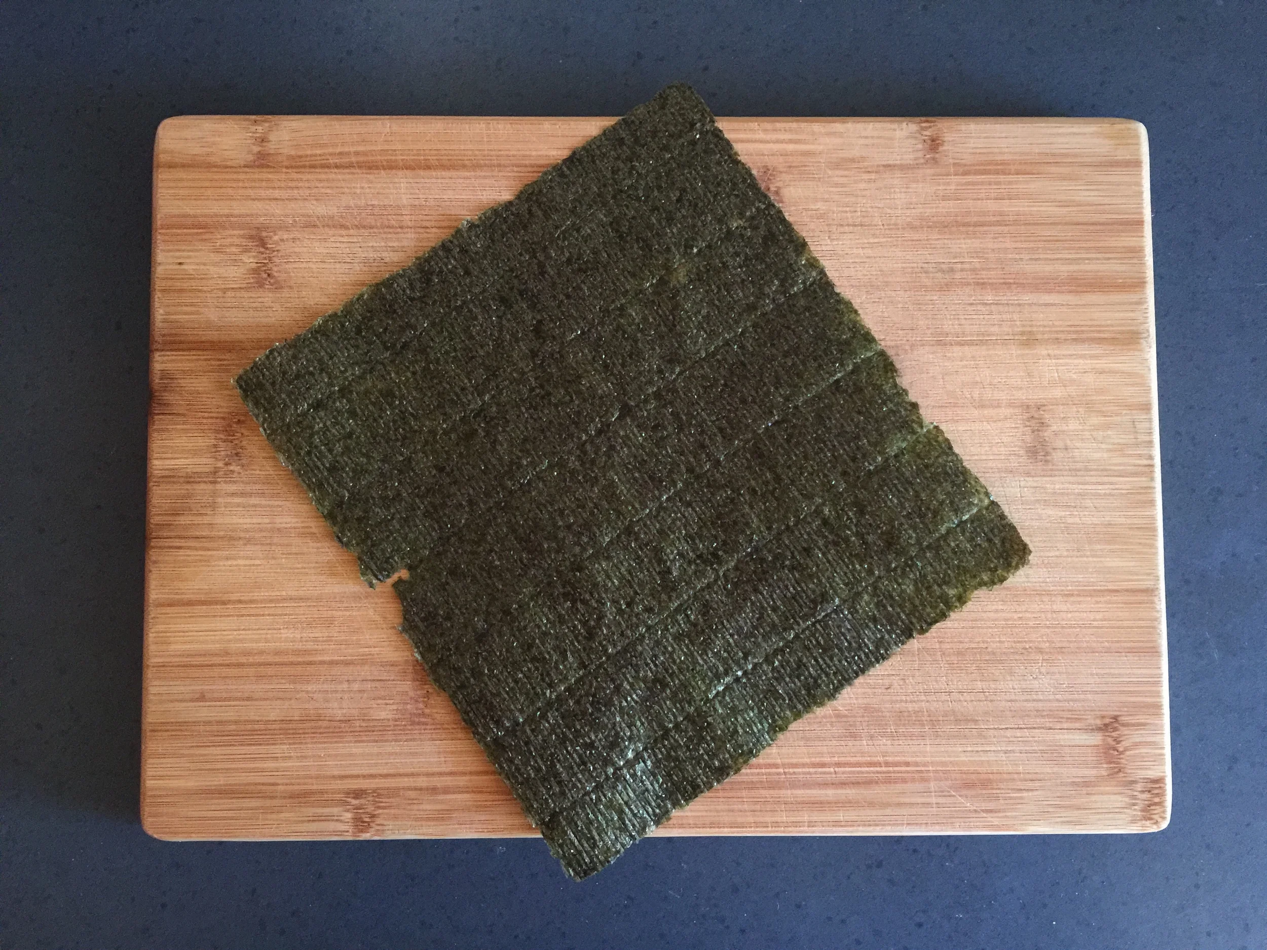 First, get out one sheet of NORI PAPER..................
