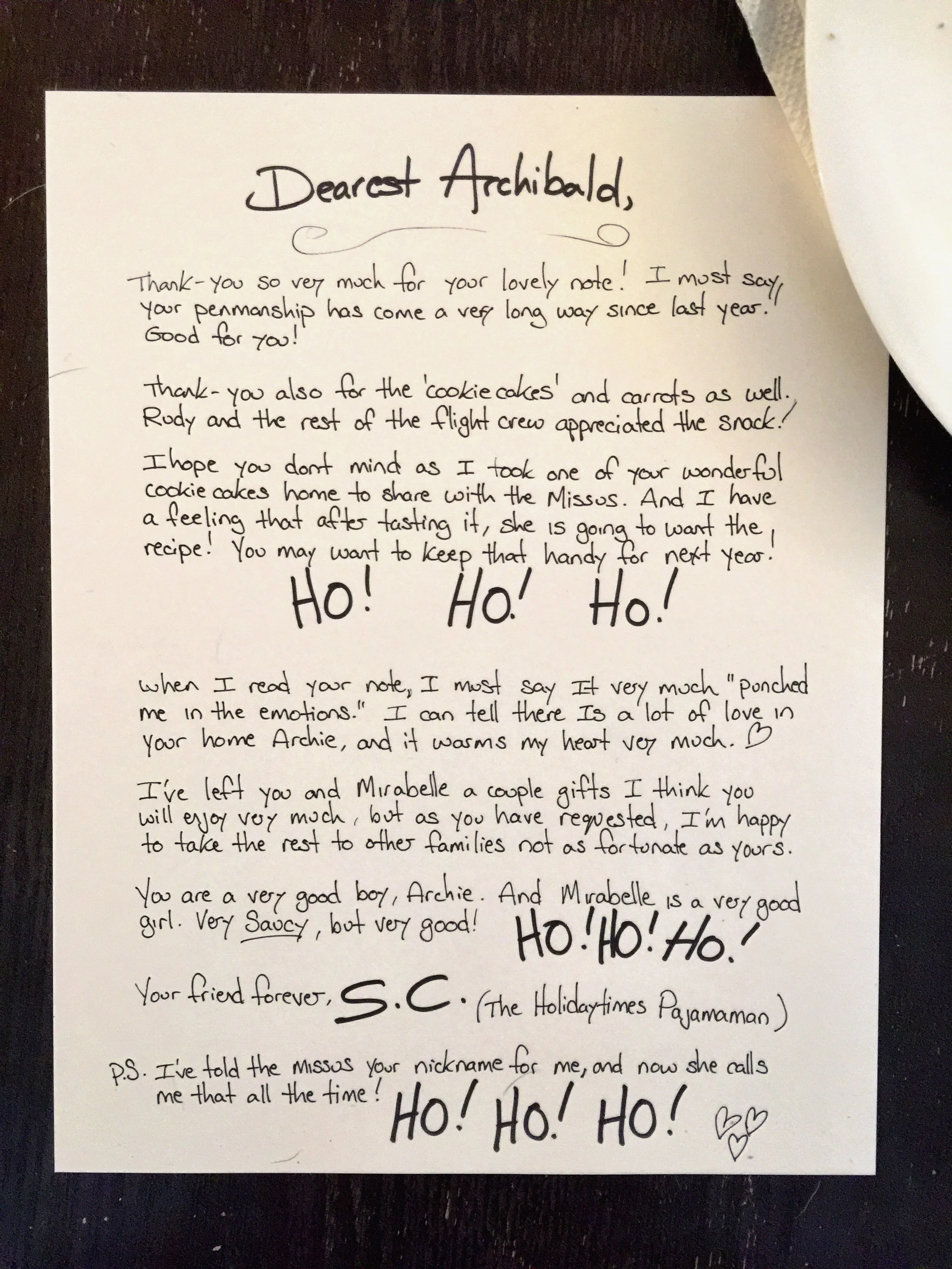 I LUVLUVLOVE IT FOREVER PLUS EVEREVER!! The Holidaytimes Pajamaman is our friendlypal for reals now, guys!! Yes!! One day he will be our inthesameplacefriend too!! Yes!! Plus prolly we will meet his ladyfriend MISSUS PAJAMAMAN plus we will do H…