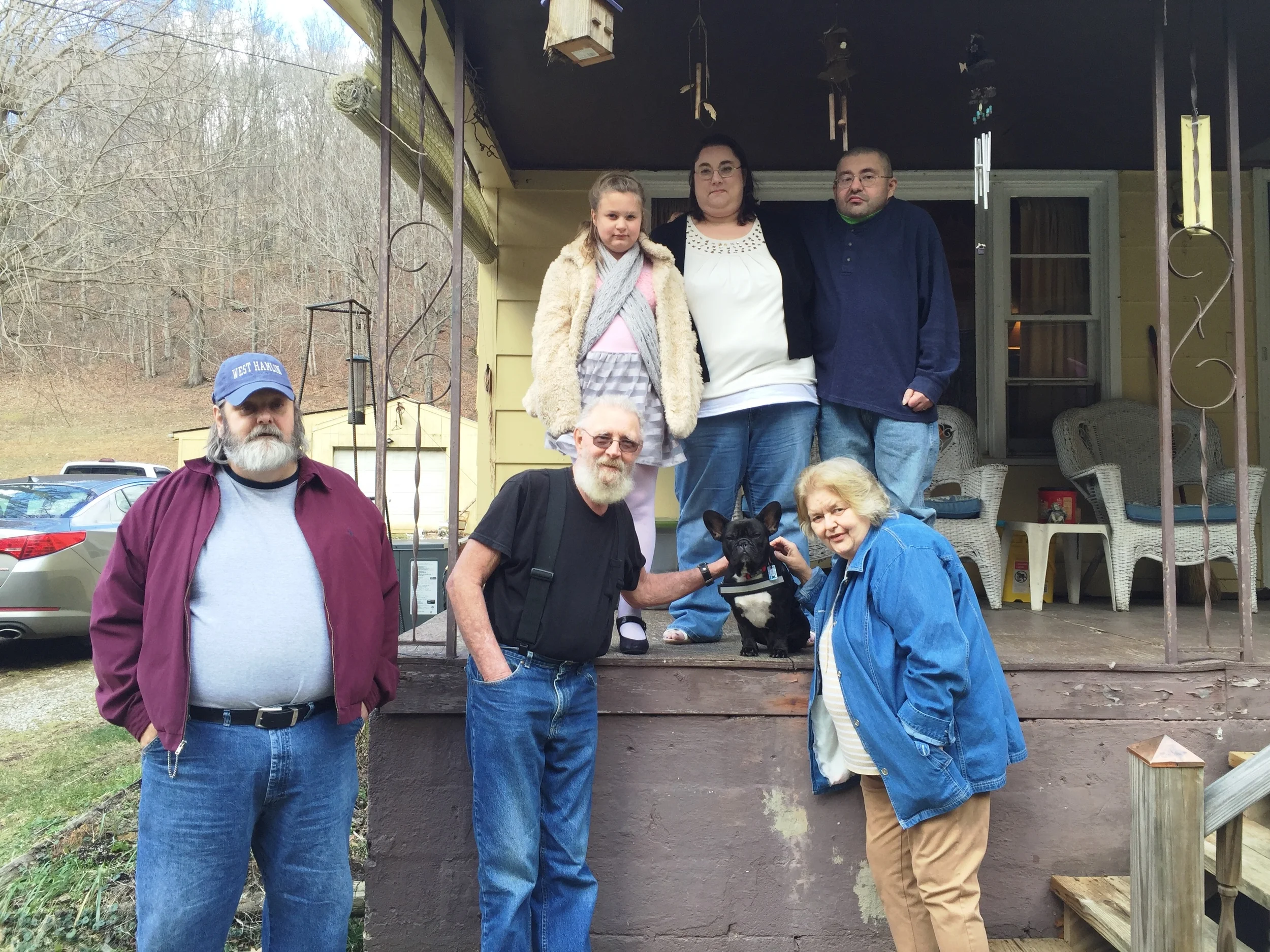 L to R: (TOP) Savanna, Robin Rice, James Rice (BOTTOM) Uncle ED, James' Pop, James' Mum
