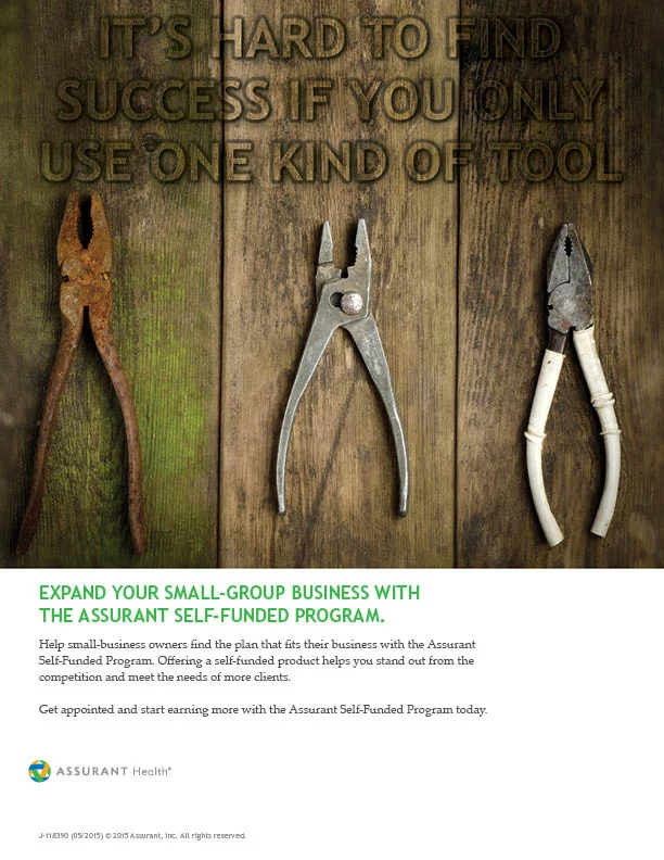 Print ad targeting sales agents. 