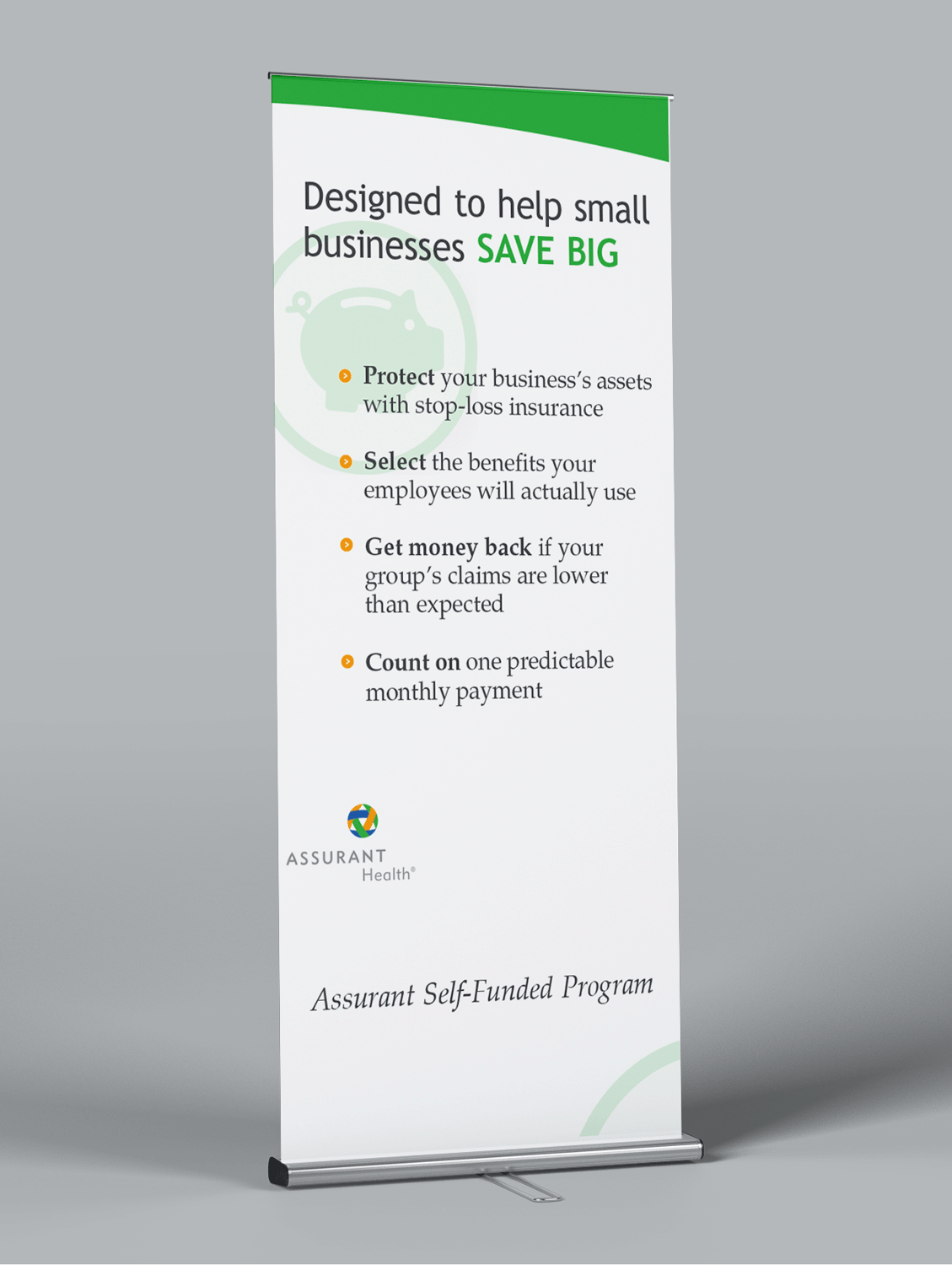 Side banner for trade-show booth