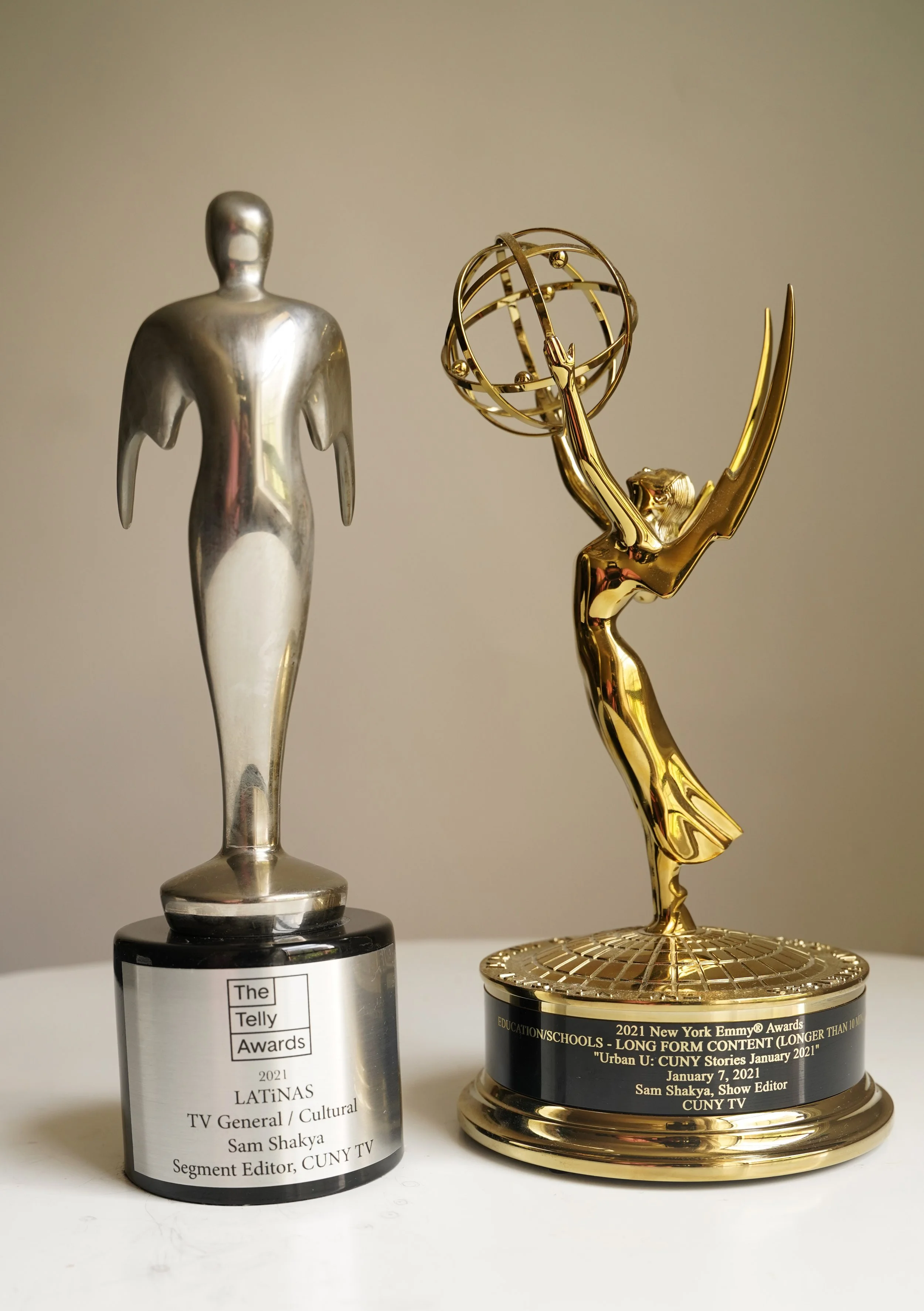Proud moments from a decade of storytelling — including Emmy and Telly Awards for editing.