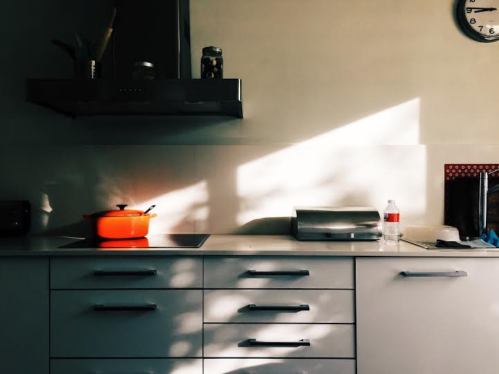 6.5 / 8:45 ante meridiem // Saturday mornings are quiet. The parents sleep in and the kids can play on their technology with their headphones so they are locked away in their rooms focusing on their digital games. This is OK with me because I like to be alone in the mornings. I like quiet mornings and having the kitchen to myself. 