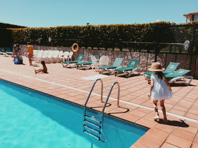 6.21 / 4:04 post meridiem // Another Tuesday post because the pool and because this little girl's hat. 