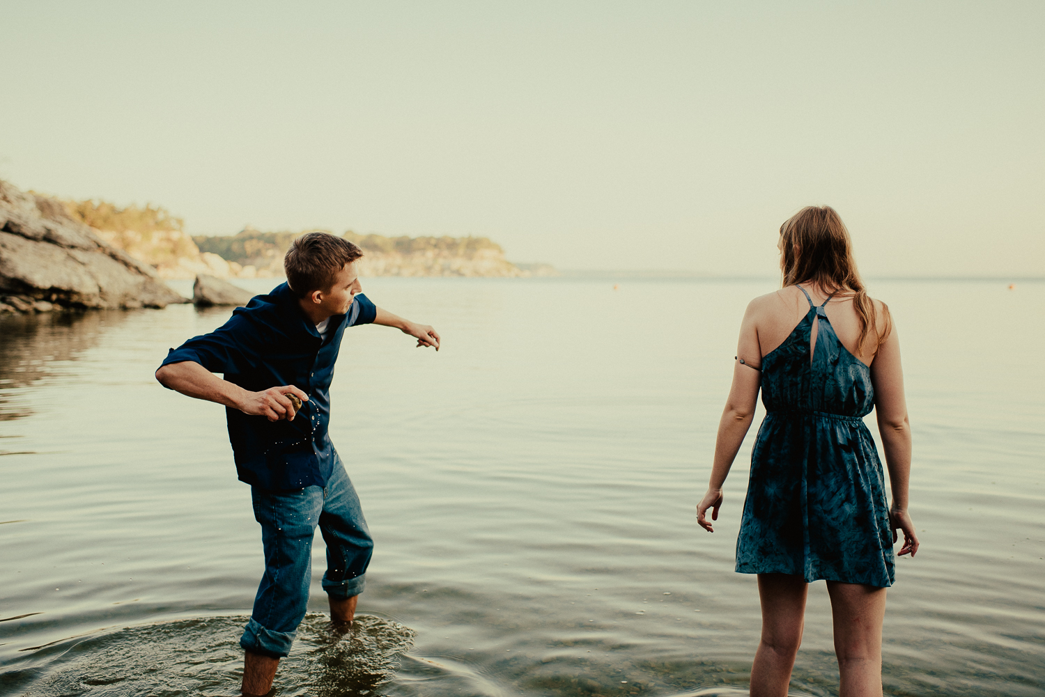 Couples Sunrise Lake Session Dallas Fort Worth