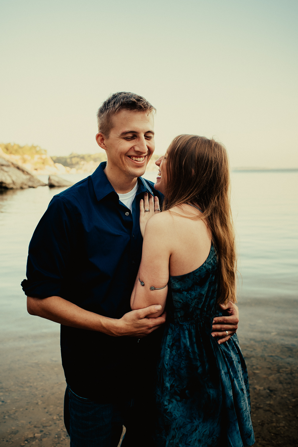 Couples Sunrise Lake Session Dallas Fort Worth