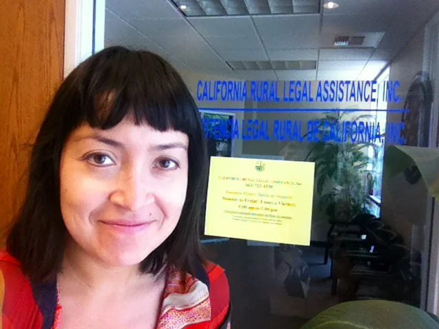  My first day at California Rural Legal Assistance in Delano, California
