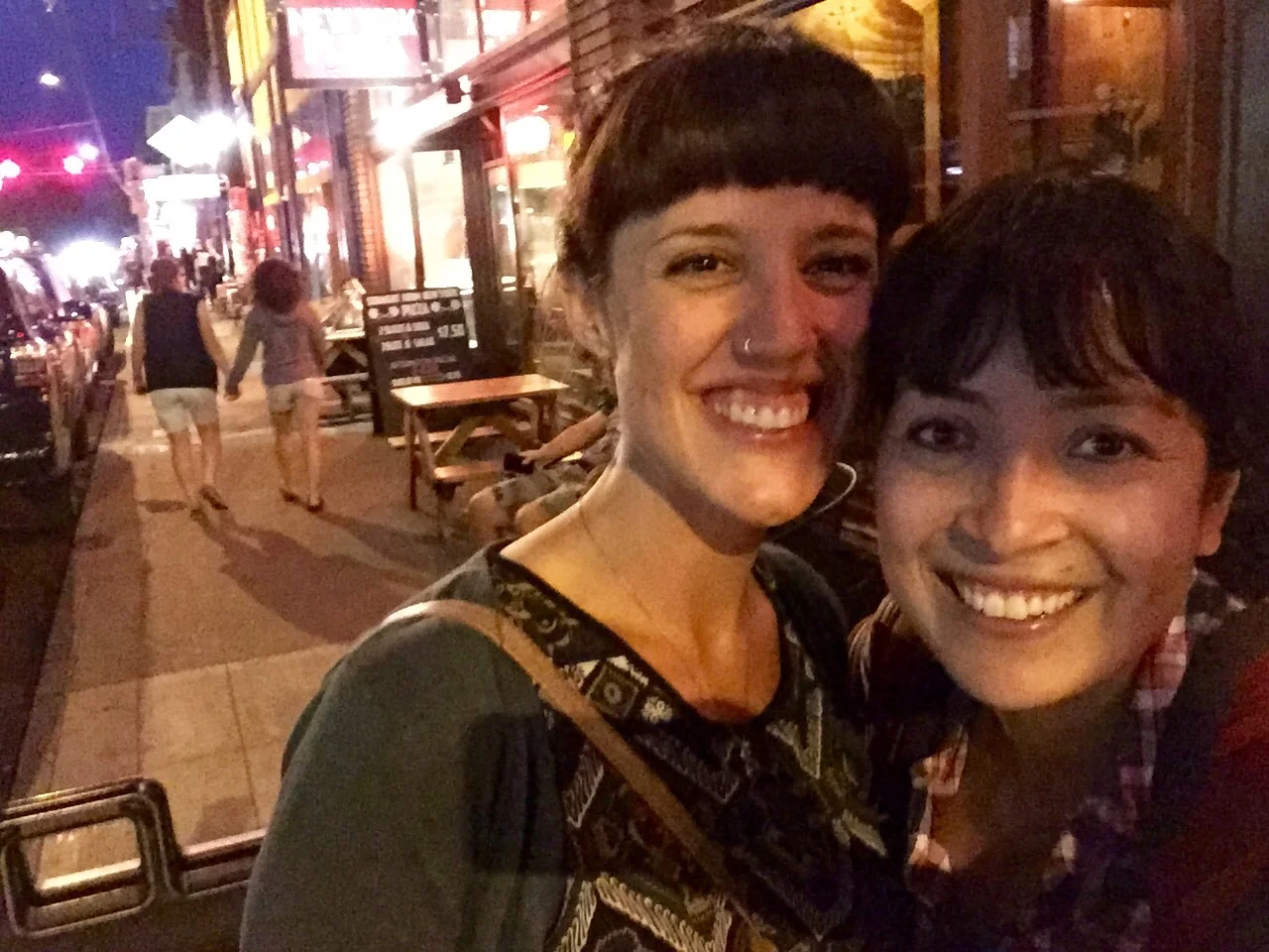 Meeting up with my friend, MT, earlier tonight in Portland!