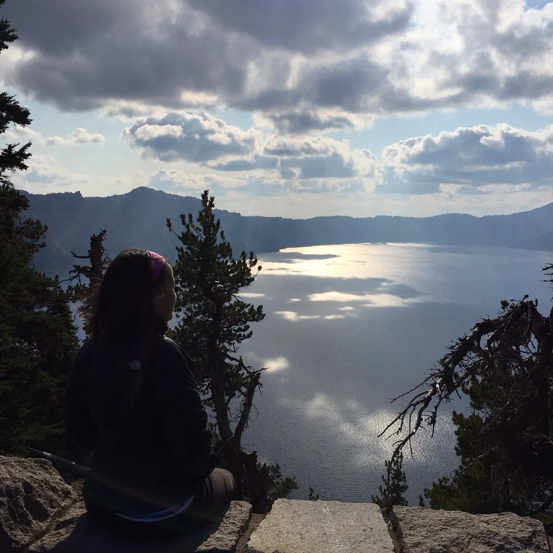 A snapshot from nearly a month ago when I first arrived in Oregon—at Crater Lake National Park