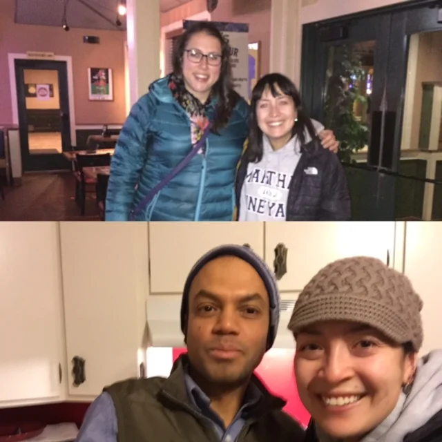 Kristen and Khalid—both friends I went to UT Austin with, who live in Helena and Butte, Montana respectively now!