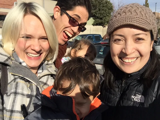 In Salt Lake City with Grant, my friend who I used to teach with in South LA—and his wonderful family (gotta love parking lot selfies). :-)