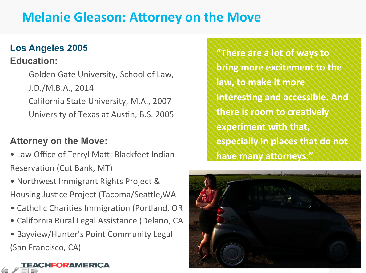 TFA Talks: Alumni in Law —December 2015