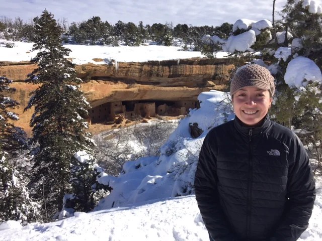 In Mesa Verde National Park—where amazing structures from the Ancestral Puebloan people are located—from 500-1200 AD. It was incredible.