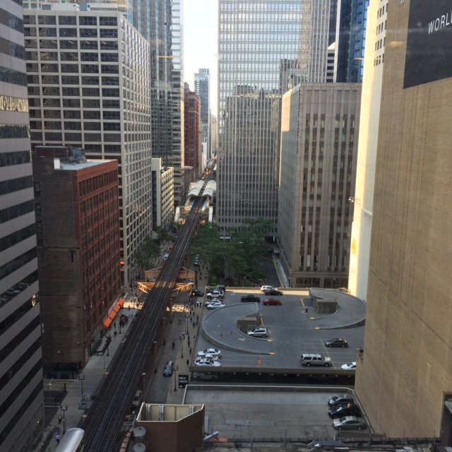 The view outside my window at the National Immigrant Justice Center in Chicago