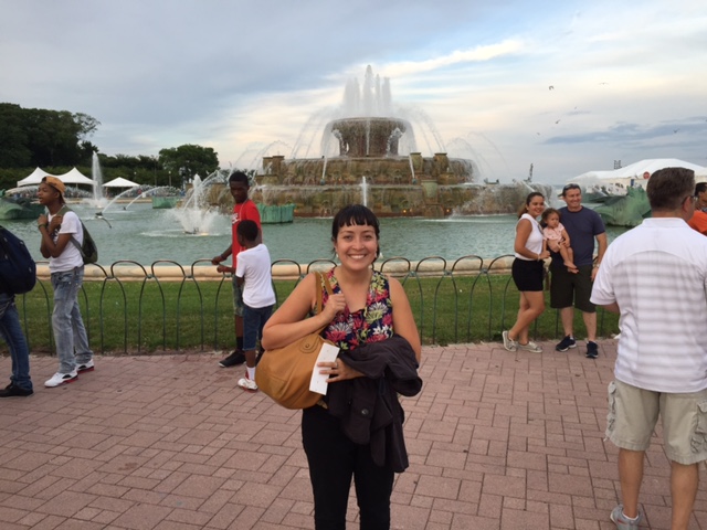 Walking around in Grant Park, Chicago