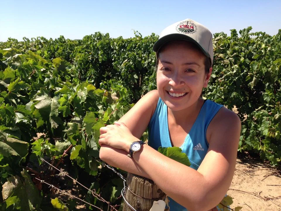 Talking with farmworkers in Lamont, California -- August 2015.