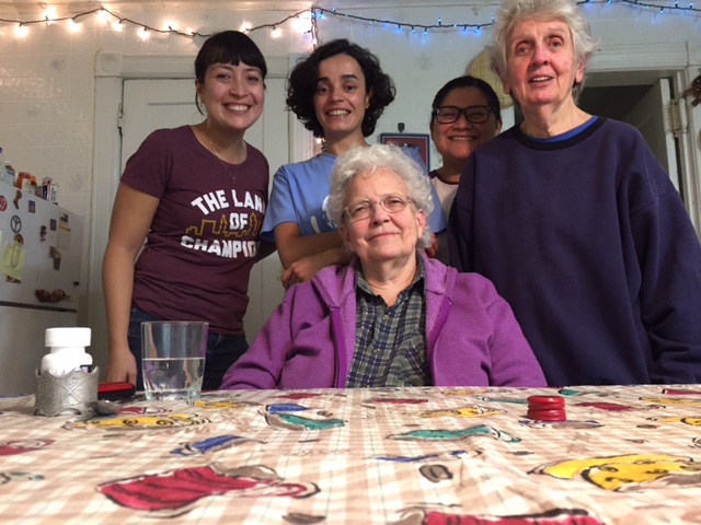 At my farewell dinner with my South Bronx housemates this past Sunday evening. Thank you Sister MK, Sister Sharon, Angie, and Sonia for the laughs, heart-to-hearts, and for welcoming a total stranger into your home. It's been a great 2 months!