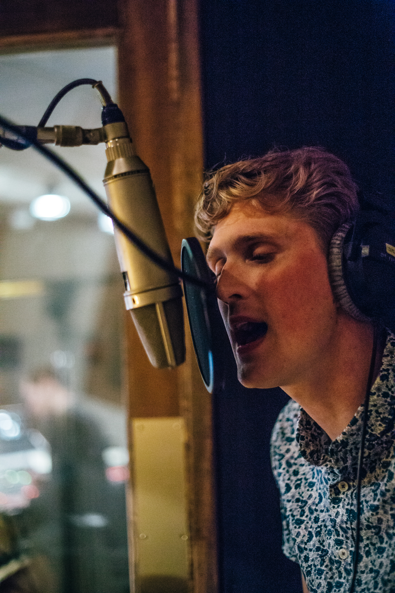 tracking vocals for "Connor Leimer EP". Nashville, Tn.