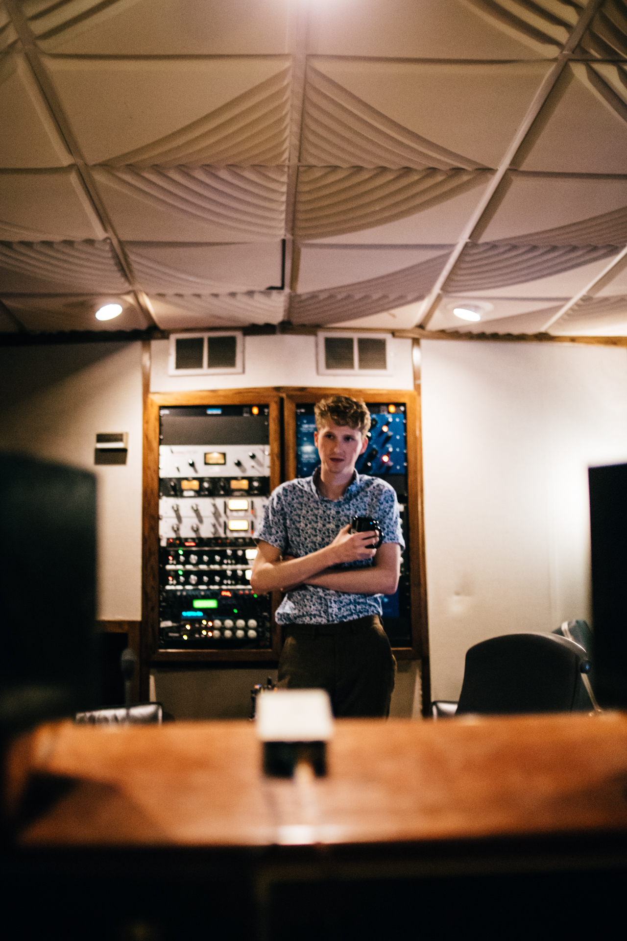 Listening back to tracks for the new EP. Nashville, TN. May 2016.
