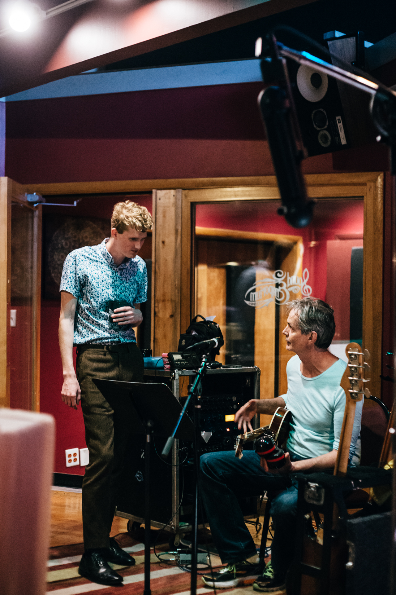 In studio w/ Glenn Worf. Nashville. May 2016.