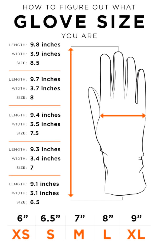 Nordstrom Glove Size Chart