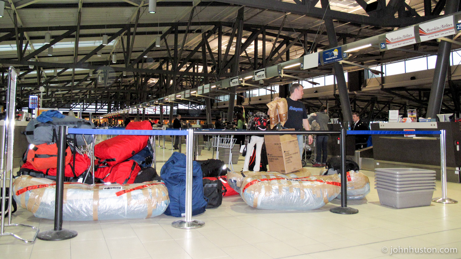John says "I really hope all this stuff gets to from Ottawa to Iqaluit without a hitch."