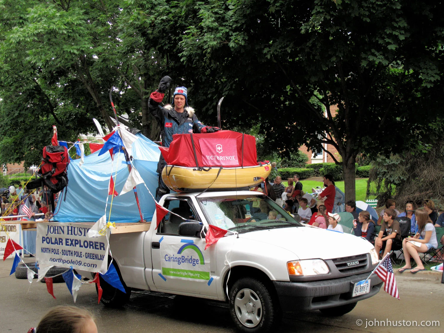 John in his hometown 4th of July parade.