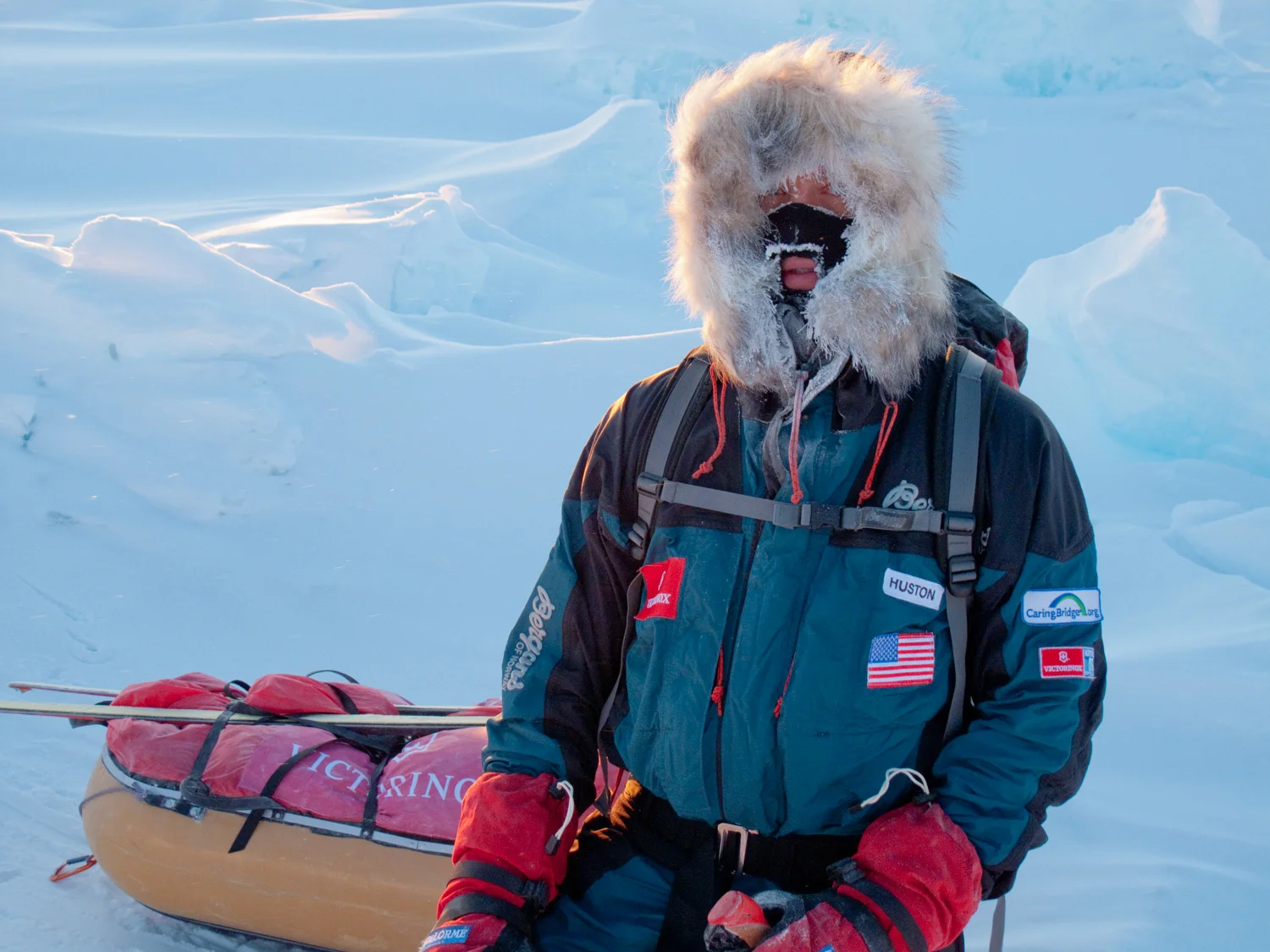 John Huston on a good cold day on the way to the North Pole. © John Huston