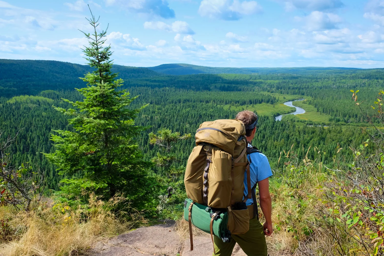 John Huston on the Superior Hiking Trail in northern Minnesota. © John Huston