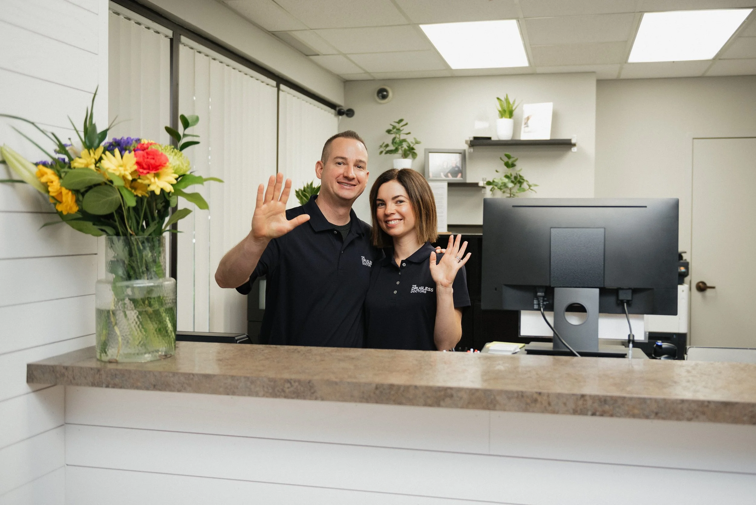 Clean, professional medical spa treatment room with neutral tones at The Drugless Doctors in Westlake