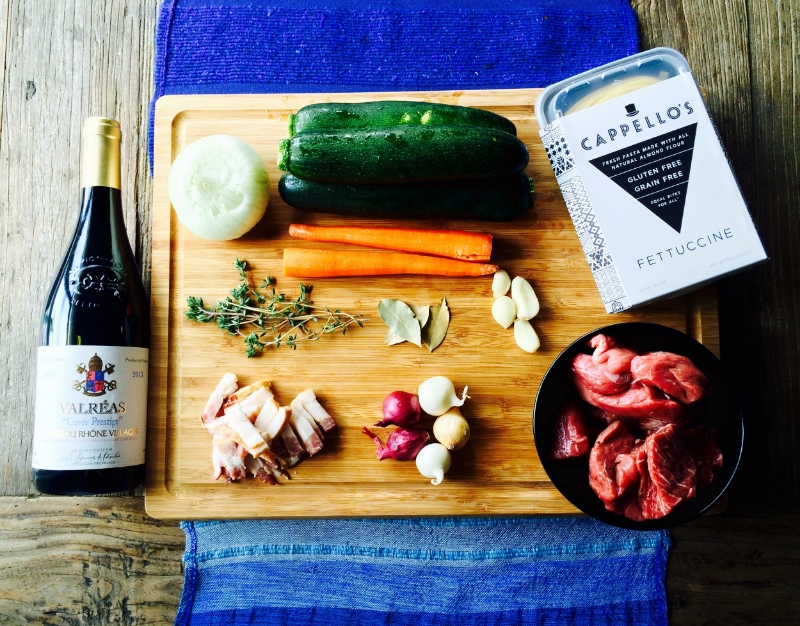 Mise en Place / Estouffade de Bœuf Bourguignonne © Chef Jöne Pan