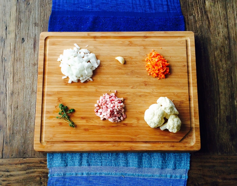 Mise en Place / Cauliflower Rice © Chef Jöne Pan