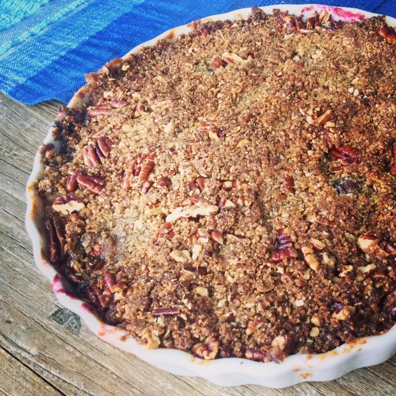 Stone Fruit Crumble aka Orgasm Crumble © Chef Jöne Pan