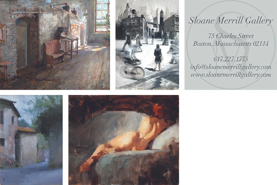  Sloane Merrill Gallery postcard [back]&nbsp;for visitors to the gallery. 