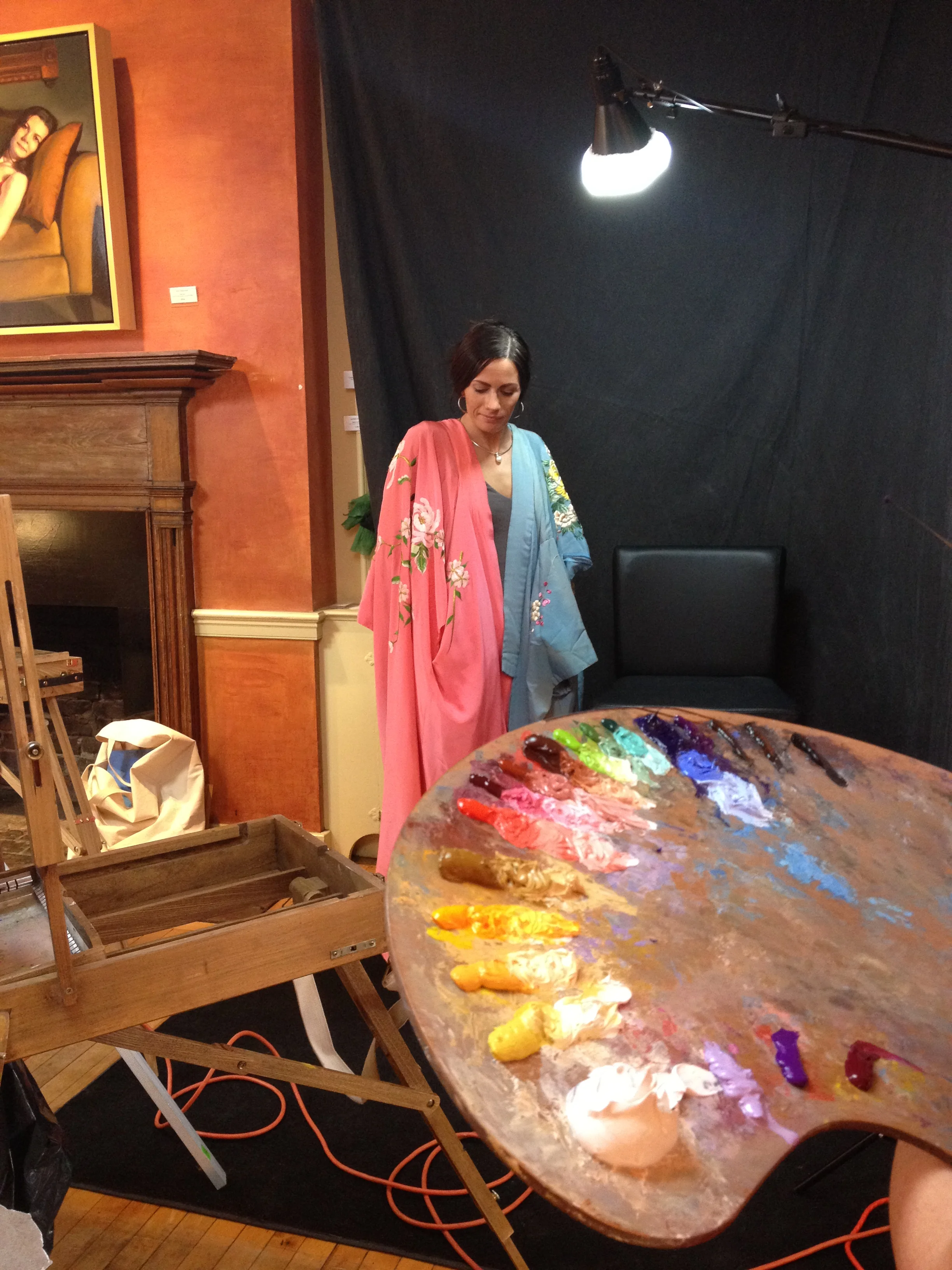  Face Off painting event at Principle Gallery 