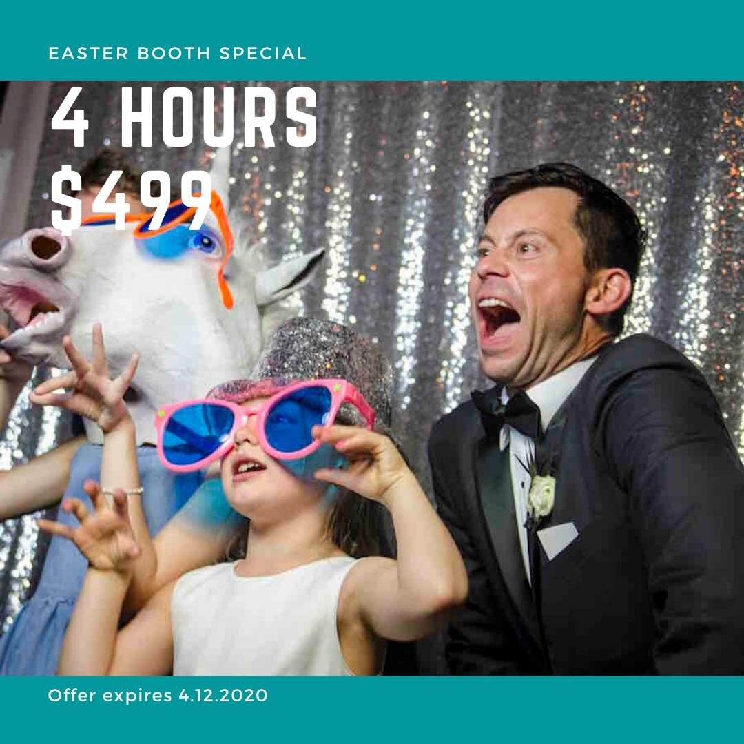 Easter Special! $499 on our four hour photo booth packages.